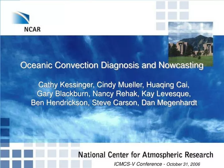 oceanic convection diagnosis and nowcasting