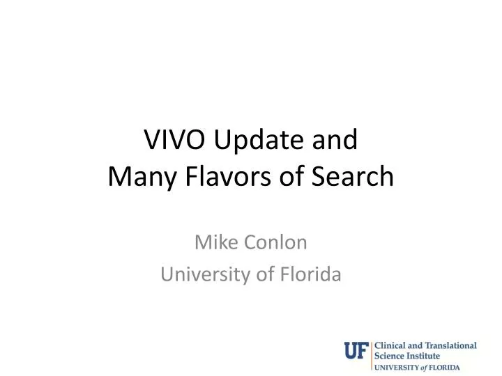 vivo update and many flavors of search