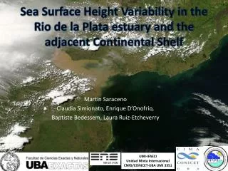 Sea Surface Height Variability in the Rio de la Plata estuary and the adjacent Continental Shelf