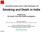 Smoking and Death in India