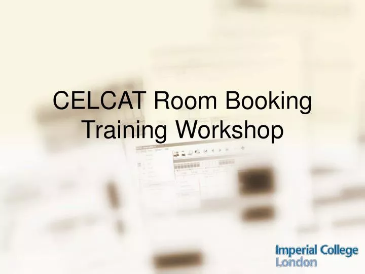 celcat room booking training workshop
