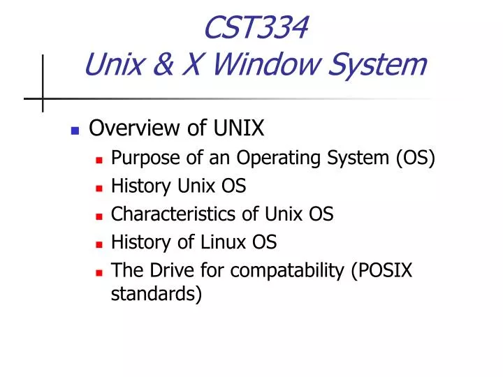 cst334 unix x window system