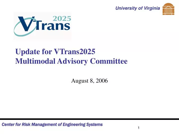 update for vtrans2025 multimodal advisory committee