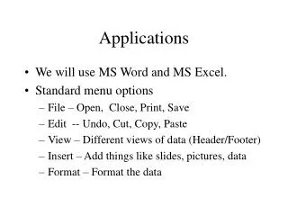 applications