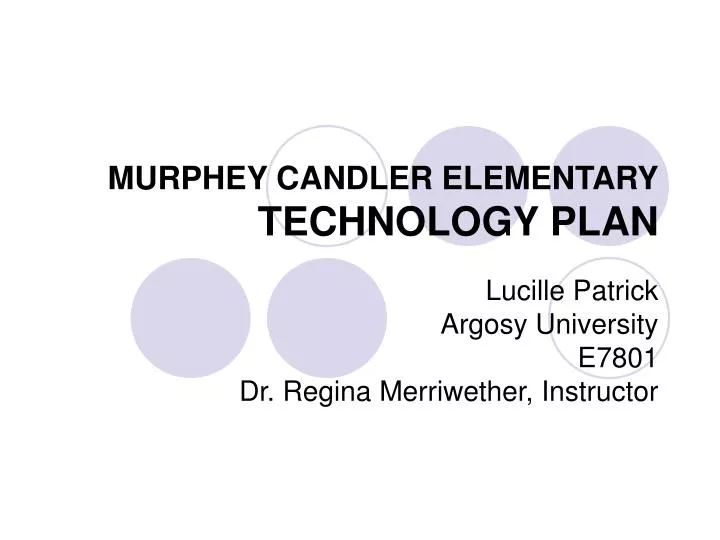 murphey candler elementary technology plan