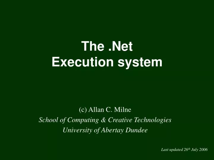 the net execution system