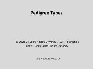 Pedigree Types