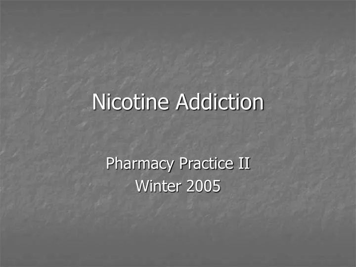 informative essay on nicotine addiction