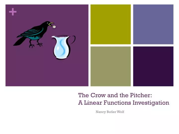 the crow and the pitcher a linear functions investigation