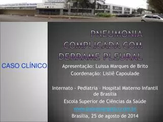 pneumonia complicada com derrame pleural