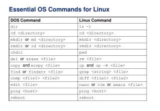 Essential OS Commands for Linux