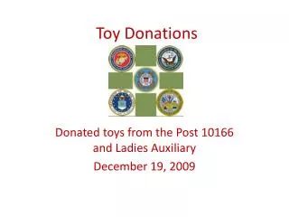 Toy Donations