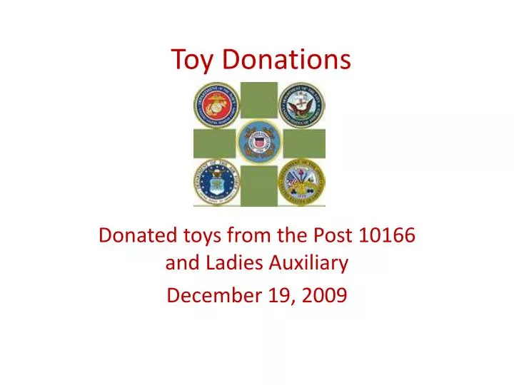 toy donations