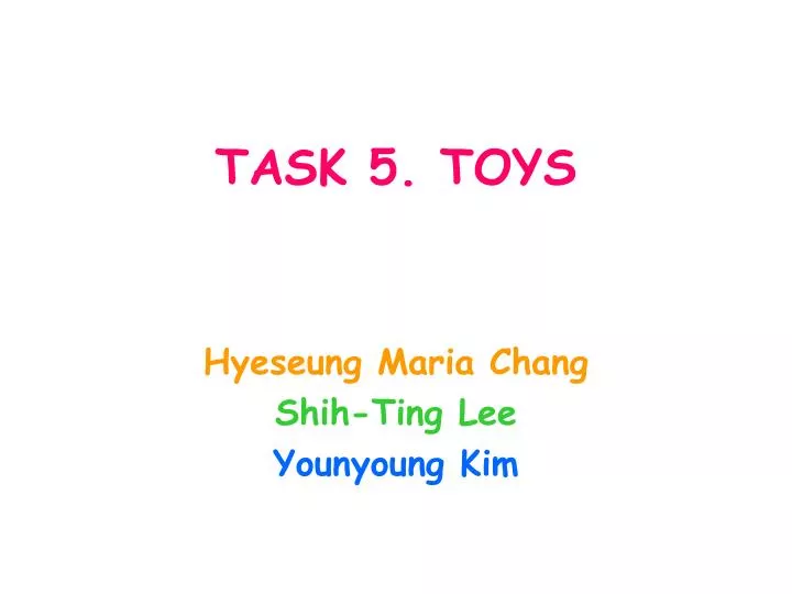 task 5 toys