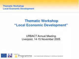 Thematic Workshop Local Economic Development