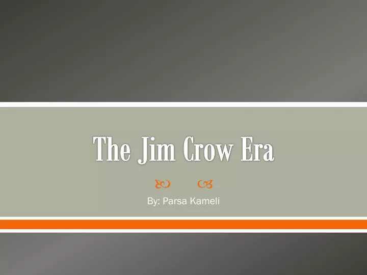 the jim crow era