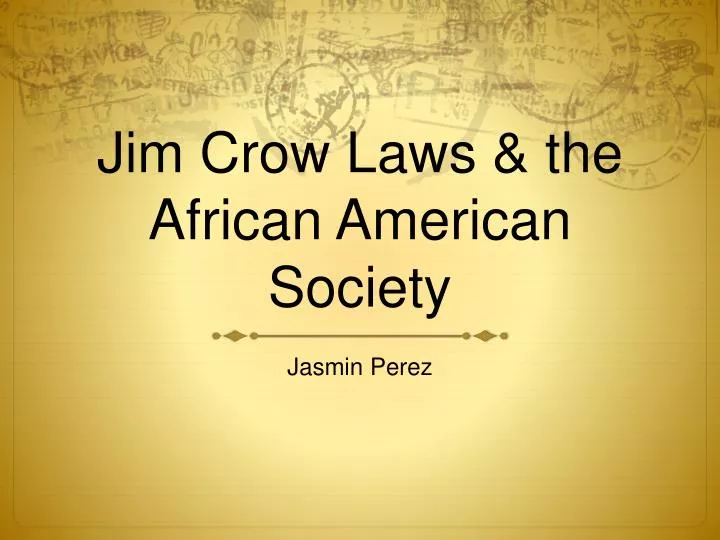 jim crow laws the african american society