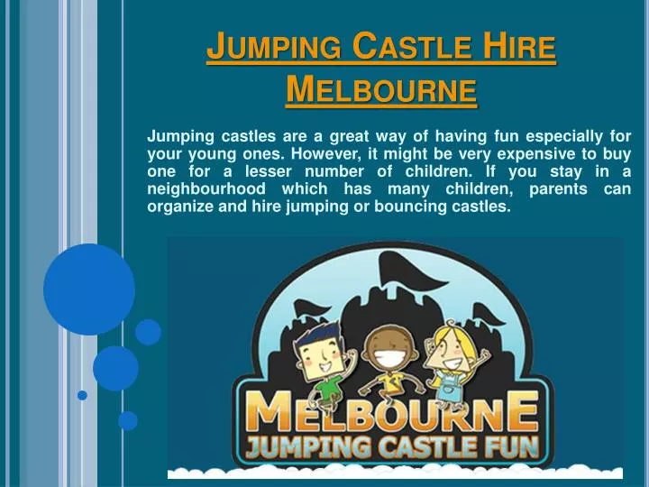jumping castle hire melbourne