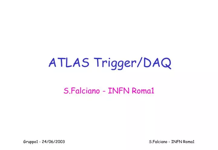 atlas trigger daq