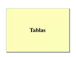 tablas