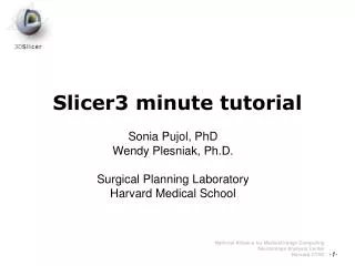 Slicer3 minute tutorial