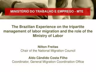 Nilton Freitas Chair of the National Migration Council