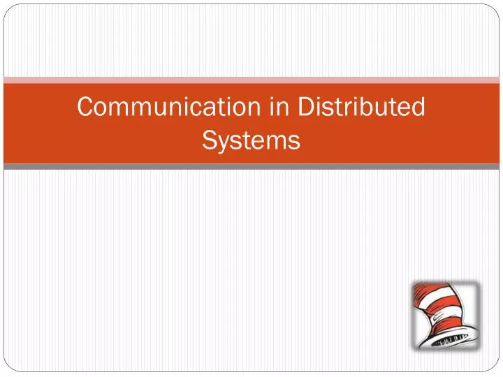 communication in distributed systems