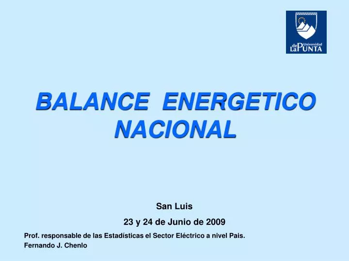 balance energetico nacional