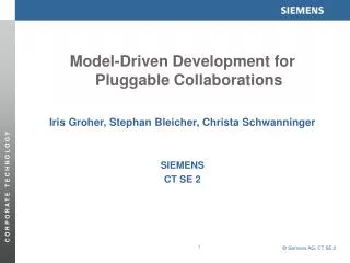 Model-Driven Development for Pluggable Collaborations