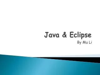 Java &amp; Eclipse