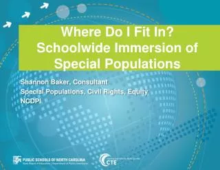 Where Do I Fit In? Schoolwide Immersion of Special Populations