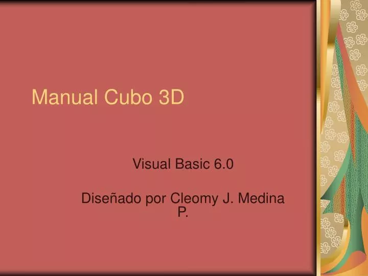 manual cubo 3d