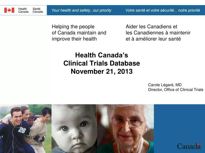 health canada s clinical trials database november 21 2013