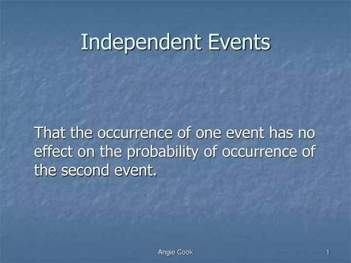 independent events