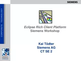 eclipse rich client platform siemens workshop