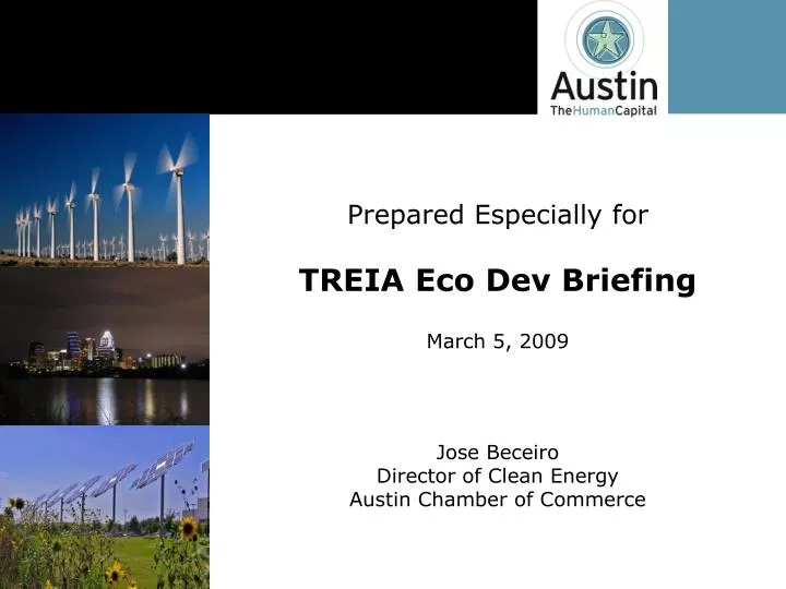 prepared especially for treia eco dev briefing march 5 2009