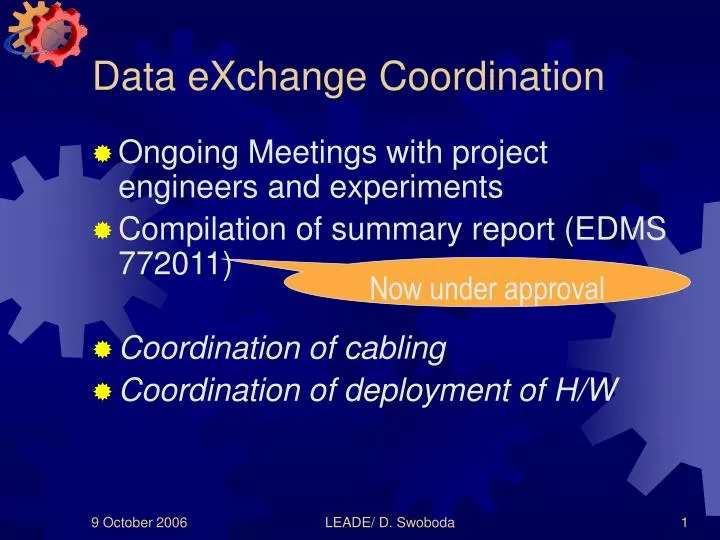 data exchange coordination