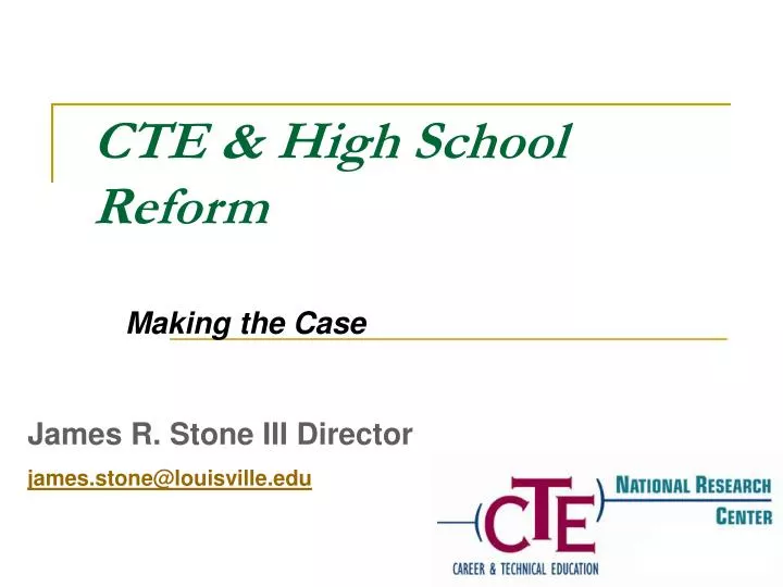 cte high school reform