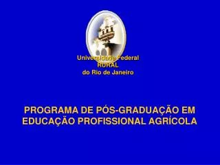 programa de p s gradua o em educa o profissional agr cola
