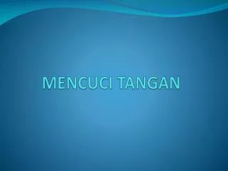 mencuci tangan