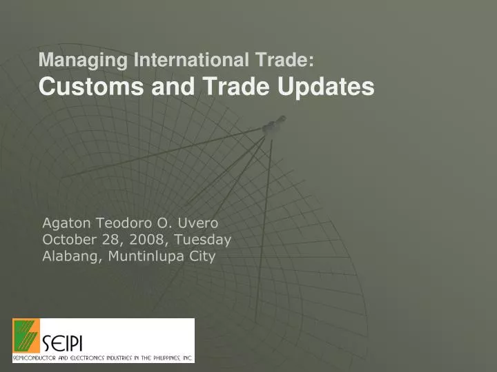 managing international trade customs and trade updates