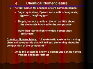 Chemical Nomenclature