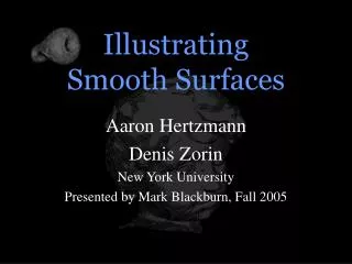 Illustrating Smooth Surfaces