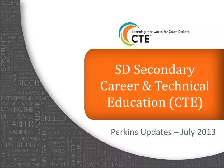 sd secondary career technical education cte