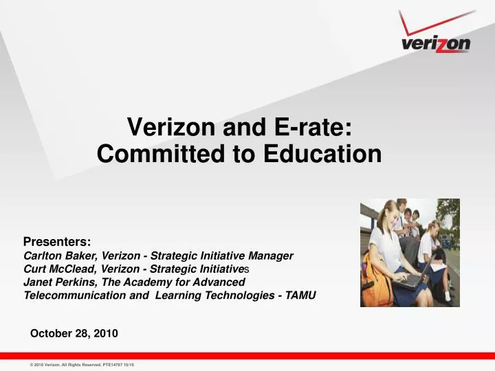 verizon and e rate committed to education