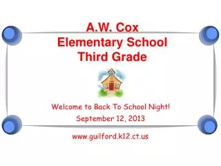 A.W. Cox Elementary School Third Grade