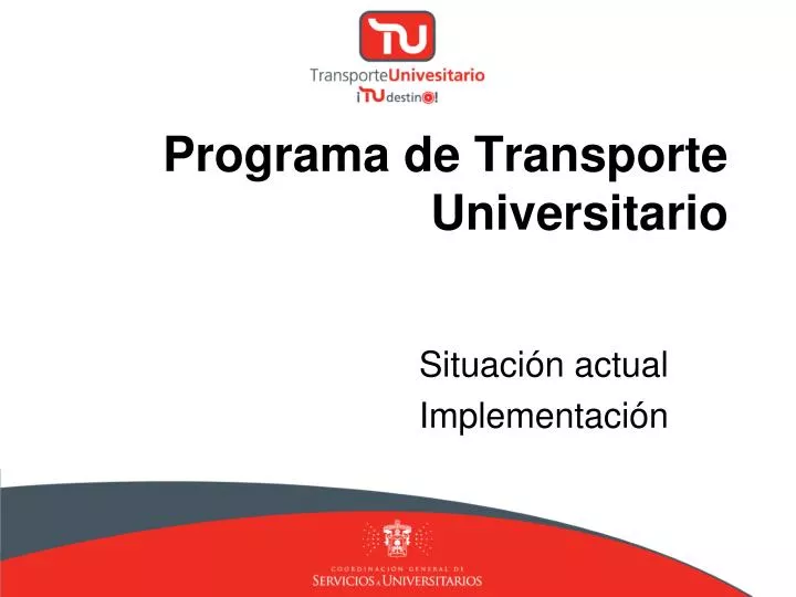 programa de transporte universitario