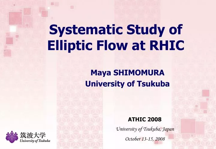 systematic study of elliptic flow at rhic