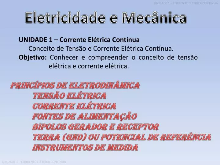 Eletricidade Básica: Aula 06 - Notação científica e de engenharia