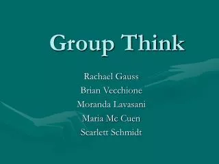 Group Think